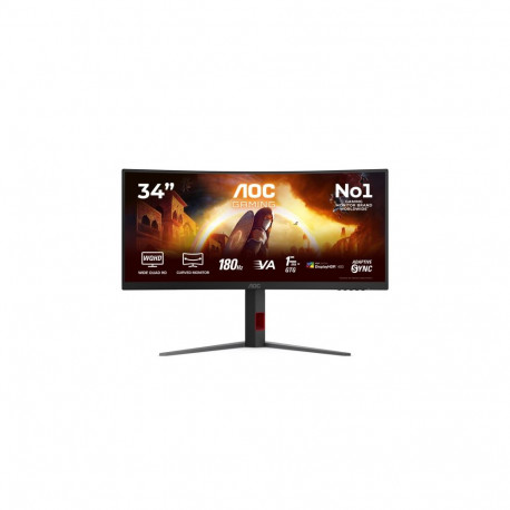 AOC | CU34G4CA | 34 " | Fast VA | WQHD | 21:9 | 180 Hz | 1 ms | 3440 x 1440 pixels | 450 cd/m² | HDM