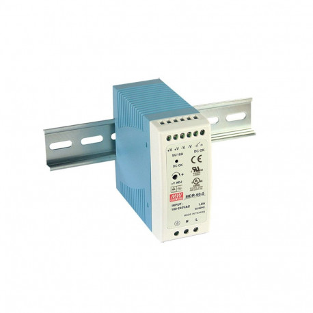 Toiteplokk DIN-liistule 60W 12V 5A