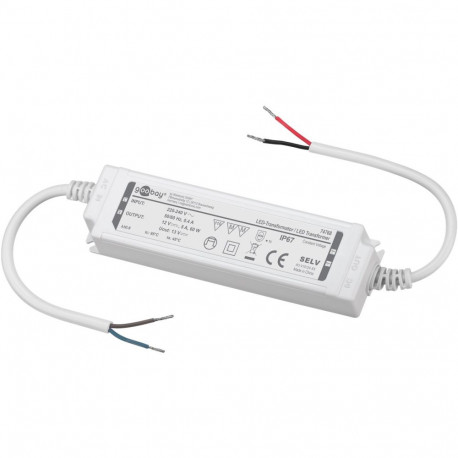 LED Transformer 12 V (DC) (DC), 60 W, IP67