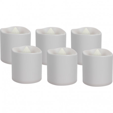 Teeküünlad LED, 6tk komplektis, valge