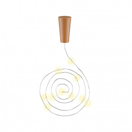 Bottle string light with 10 LEDs, incl. timer