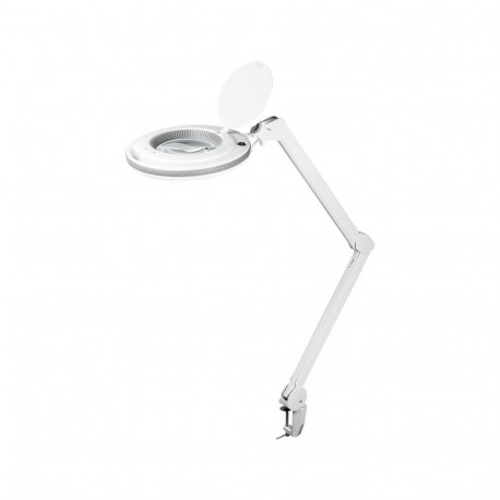 LED Magnifying Lamp with Clamp, 9 W 80-730 lm, dimmable, 127 mm crystal glass lens, 1.75x magnificat