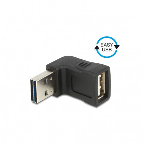 Delock Adapter EASY-USB 2.0-A male > USB 2.0-A female angled up / down
