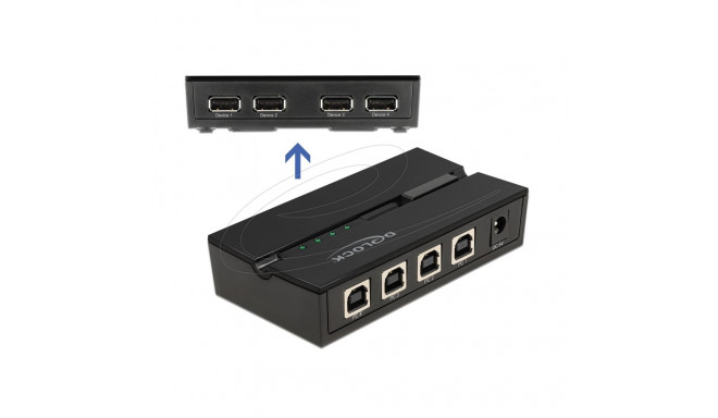 USB 2.0 Switch 4 arvutit, 4 seadet