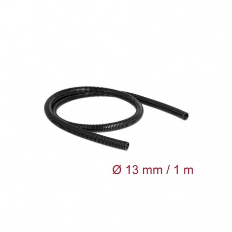 Delock Cable protection sleeve 1 m x 13 mm black