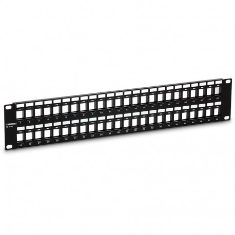 48-Port Blank Keystone Patch Panel