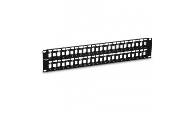 48-Port Blank Keystone Patch Panel