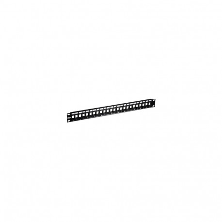 24-Port Blank Keystone 1U Patch Panel