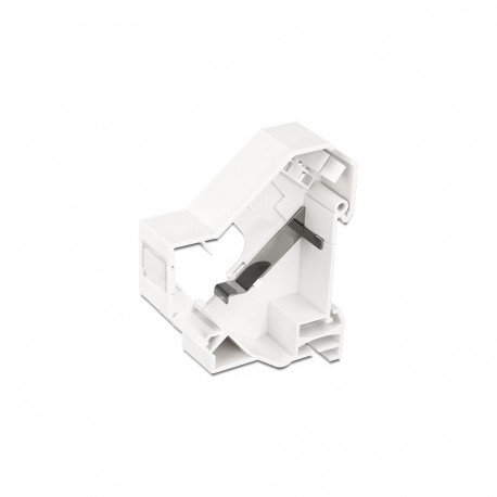 Kinnitus DIN-rail RJ45 modularpesadele, maandusega