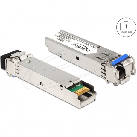 Mini-GBIC (SFP) Single-Mode 1000Base-BX Moodul TX 1310 / RX 1490 nm DDM / 20km (LC Simplex)