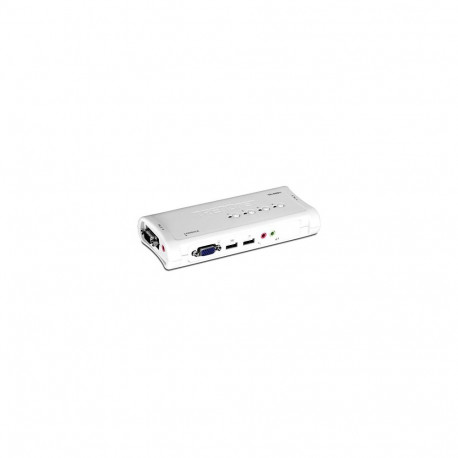 KVM switch: 4 porti, VGA, USB, audio, kaablitega, kuni 2048x1536