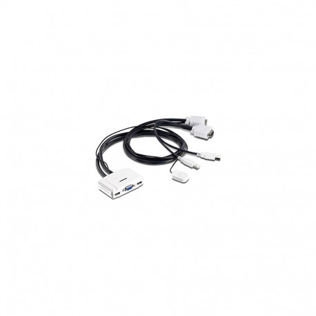 KVM switch: 2 porti, VGA, USB, kaablitega, kuni 2048x1536