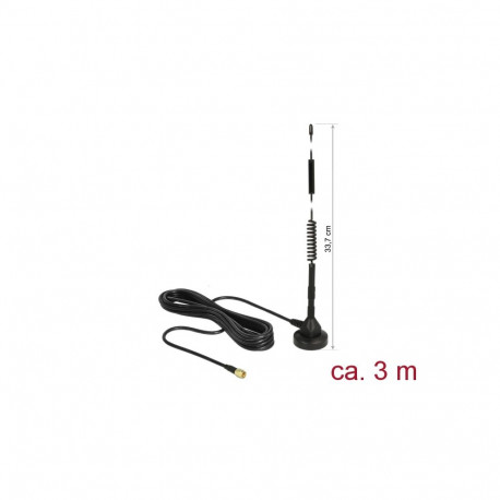 Ringantenn: 5 dBi, LTE, GSM, UMTS, Z-Wave, DECT, sise-ja välitingimustele, magnetalusega, RG-58 3.0m