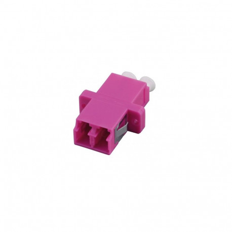 FO adapter multimode LC duplex violet