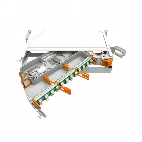 FO paneel 19 tolli, 24 kiudu, smouv, 24xLC/APC G.657.A1 MFPS-KHD-P-SIL2-024