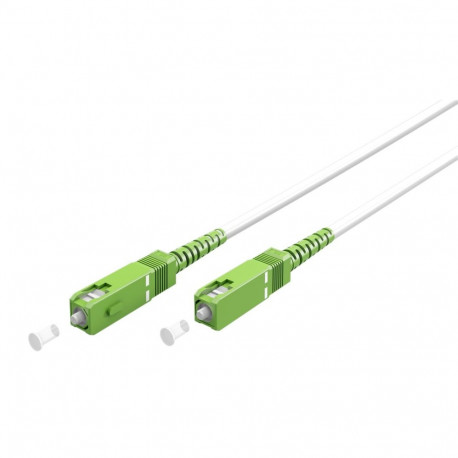 FO jätkukaabel singlemode SC/APC-SC/APC, simplex, 2.0m, G.657.A2, Valge