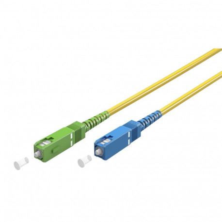 FO jätkukaabel singlemode SC-SC/APC, simplex, 0.5m, G.657.A2, Kollane