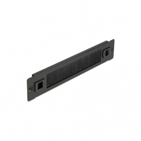 Delock 10″ Cable Management Brush Strip tool free 1U black