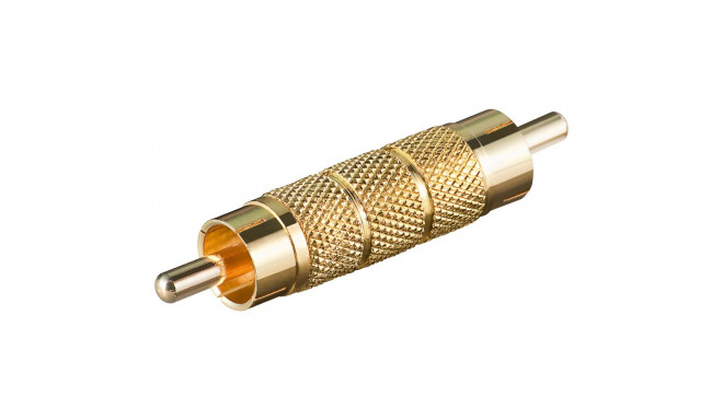 Adapter RCA (M) - (M), kullatud