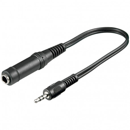 Adapter 3.5mm stereo plug - 6.35 mm stereo jack, 0.2m