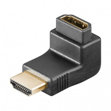 Adapter HDMI (F) - (F), 8K@60Hz, Angled Adapter 90° up, black