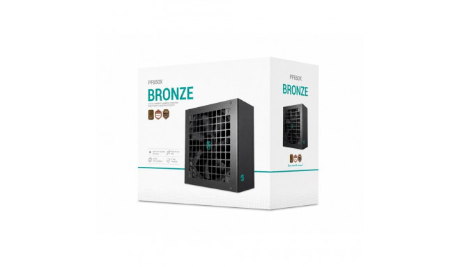 Power Supply Unit - DEEPCOOL PF650X, 650 W, Black
