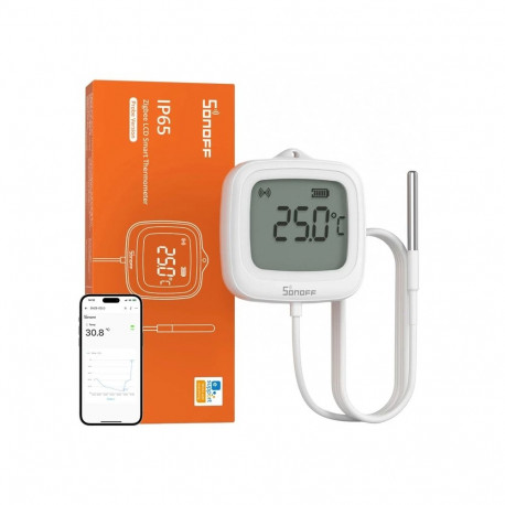 ZigBee LCD Temperature Sensor Sonoff SNZB-02LD (with probe)