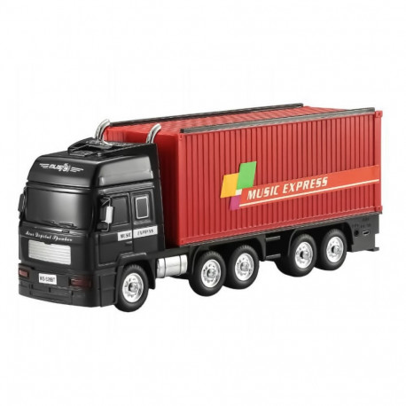 Retro Bluetooth-kõlar WS-528 veoauto, 10W, FM-raadio, USB, TF, LED-ekraan, 1500mAh aku, punane