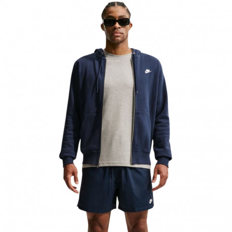 Bluza męska Nike Club BB FZ Hoodie granatowa FN3861 451 2XL