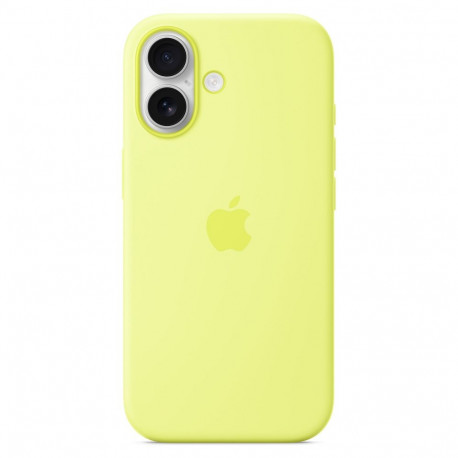 "Silikon Case iPhone 17 mit MagSafe (neongelb)"