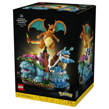 "LEGO 72153 Pokemon Bisaflor, Glurak und Turtok"