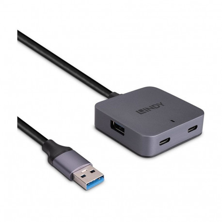 "5m USB 3.0 Hub, 4 Ports 2 USB Typ C und 2 USB Typ A"