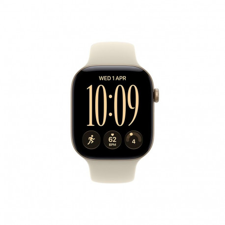 Apple Watch 12 GPS 46mm Light Gold Alu, Sand Sport Band - M/L