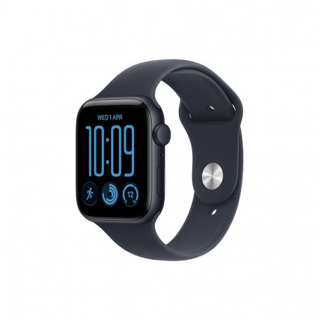 Apple Watch SE 3 GPS 44mm Midnight Alu, Blue Sport Band - S/M