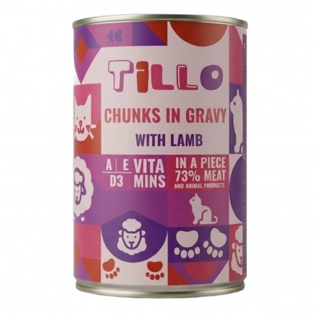 TILLO märg kassitoit lambalihapalad kastmes 415g