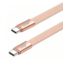 Cable USB C - USB C 1m flat peach