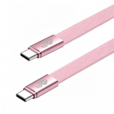 USB-C–USB-C kaabel 1m lame, roosa