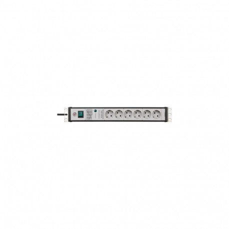 Brennenstuhl 1156057696 power extension 3 m 6 AC outlet(s) Indoor Black, Light grey