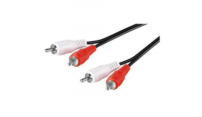2xRCA kaabel 2.5m, must