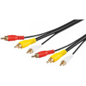 3xRCA kaabel 1.5m, hall