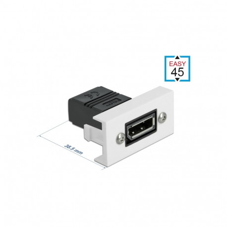 Easy 45 moodul: DisplayPort (F) - (F) 22.5mm x 45mm