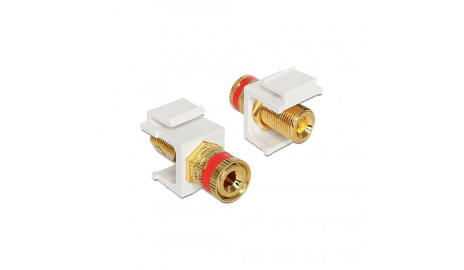 Delock Keystone module binding post > thread nut red