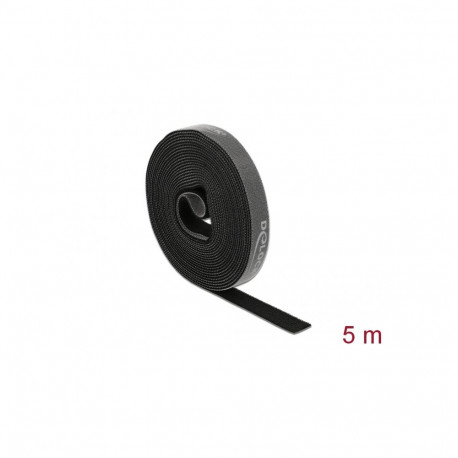 Delock Hook-and-loop tape roll L 5 m x W 15 mm black
