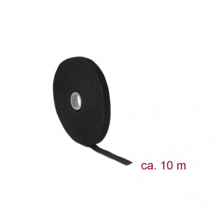 Delock Hook-and-loop fasteners L 10 m x W 13 mm roll black