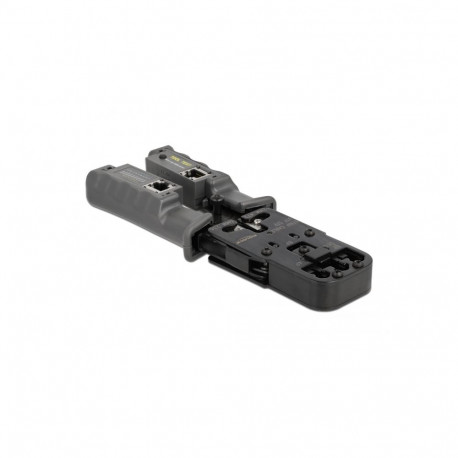Delock Crimp tool with stripper and network tester for 8P (RJ45), 6P (RJ12/11), 6P DEC or 4P (RJ10) 