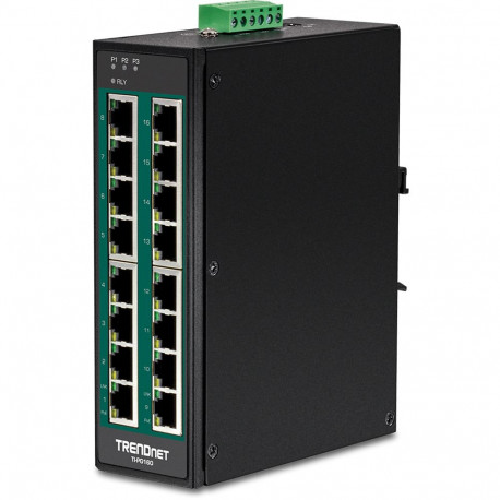 Tööstuslik PoE Switch: 16 x 10/100/1000Mbps PoE+, IP30, -40 to 75 ºC, 240W