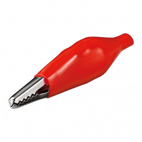 Alligator clip, red lenght 48 mm