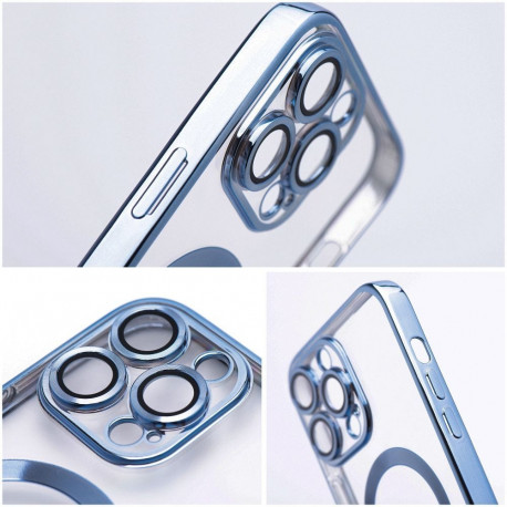 Case for Samsung A08 Electro Mag Cover compatible with MagSafe titanium blue