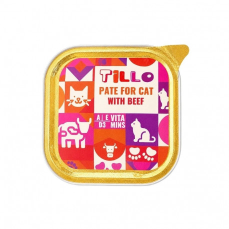TILLO märg kassitoit veisepasteet 100g