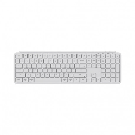 Keyboard - Keychron B6 Pro Wireless Low Profile Scissor Switch With Numeric Keypad - Ivory White